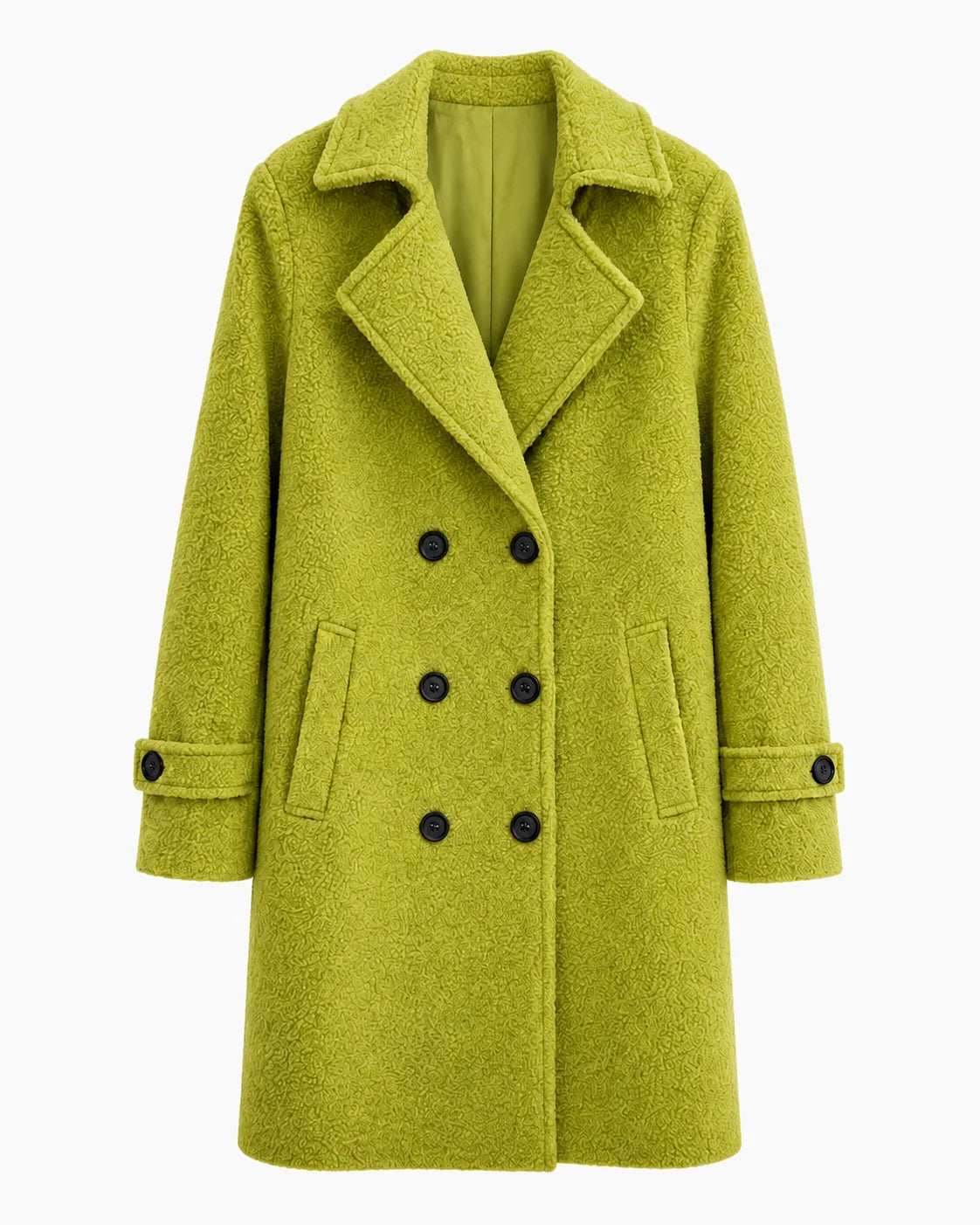 Alder Luxe Coat in pistachio