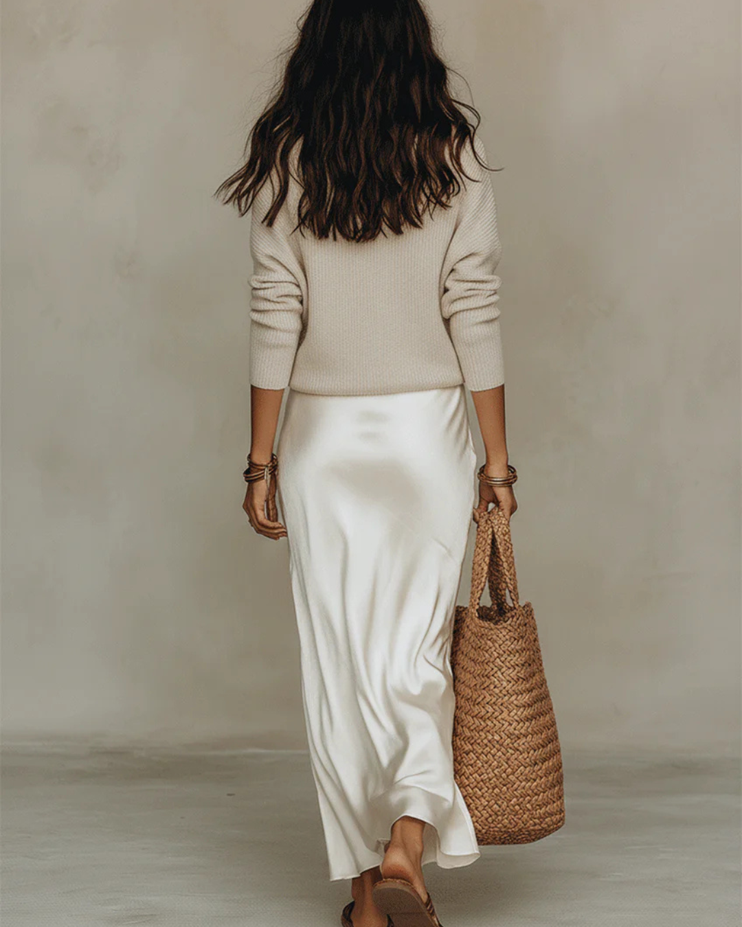 Niketa Knit & Midi Two-Piece Set — midi dress layered under a soft knit jumper