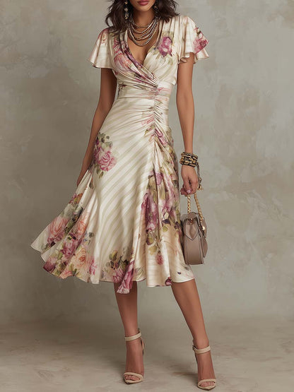 ASHMORE LANE | Camille Draped Floral Dress