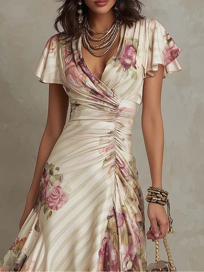 ASHMORE LANE | Camille Draped Floral Dress