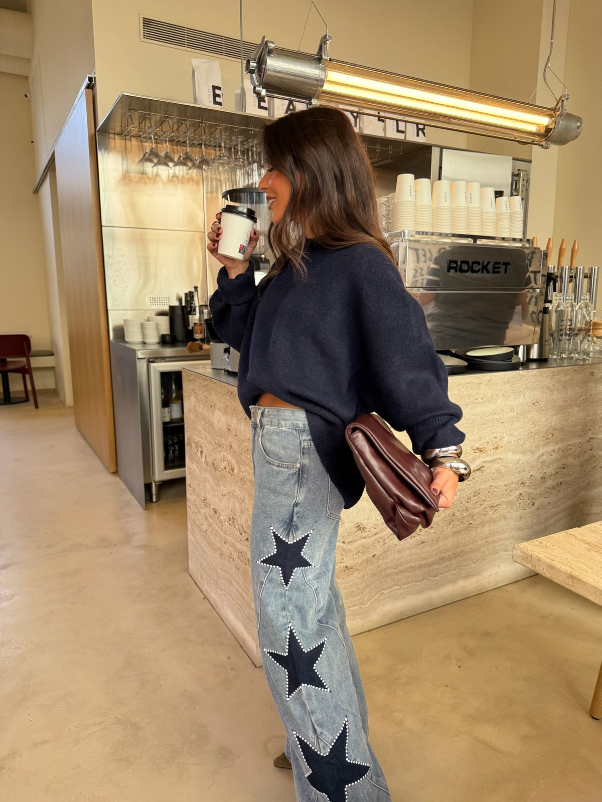 Star Denim Jeans in Blue - full outfit