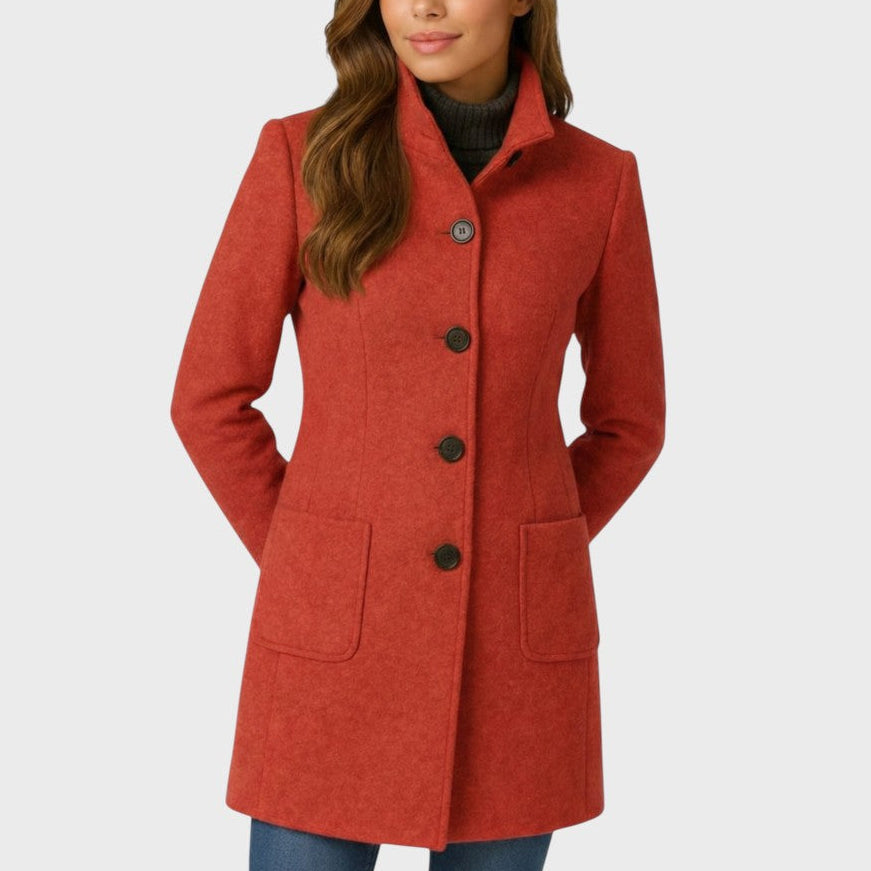 Olivia™ | Elegant Winter Button Wool Coat