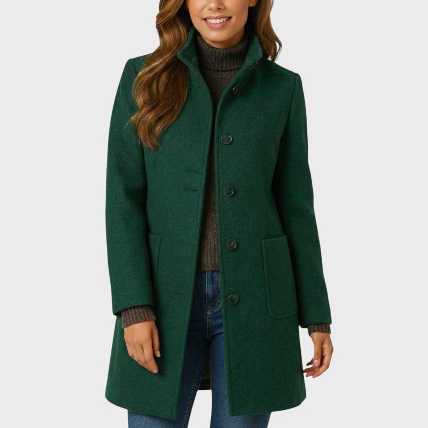 Olivia™ | Elegant Winter Button Wool Coat