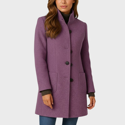 Olivia™ | Elegant Winter Button Wool Coat