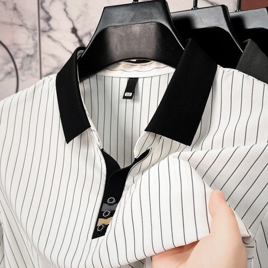 ASHMORE LANE | Adrien Refined Stripe Polo