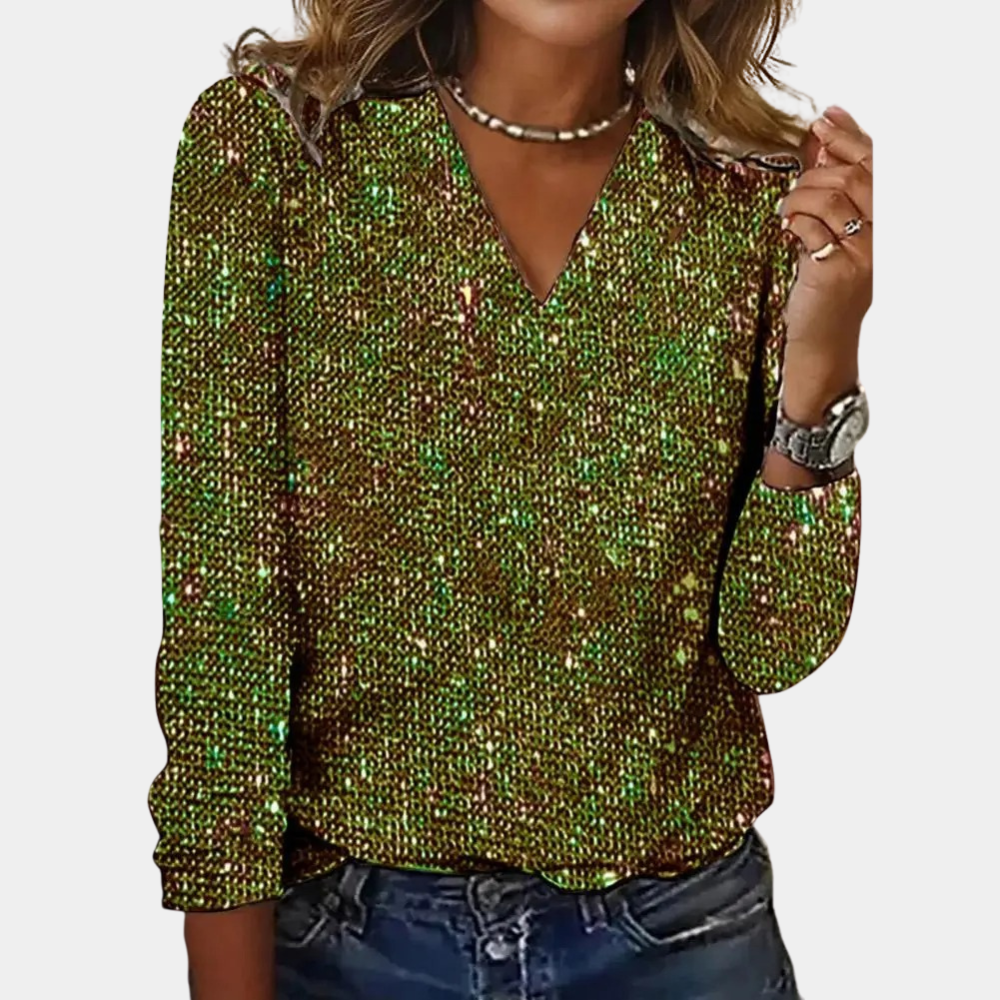 ASHMORE LANE | Ines Sequin Evening Top