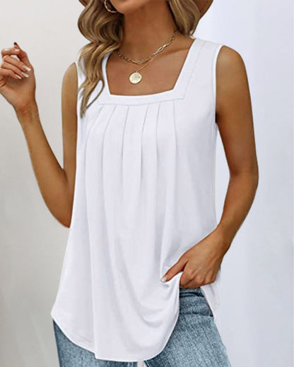 ASHMORE LANE | Ninon Square-Neck Tank Top