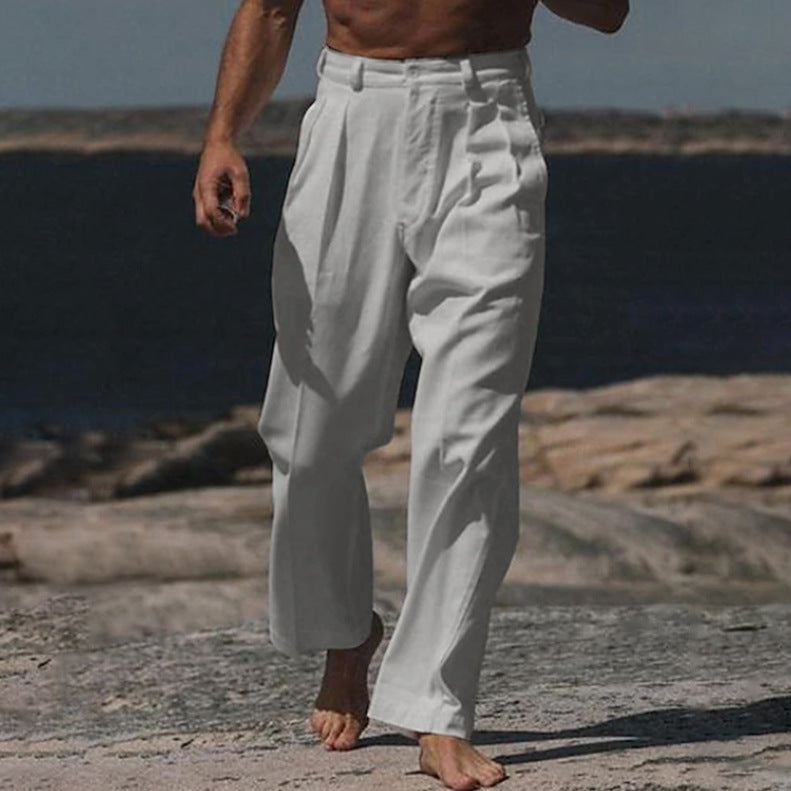 ASHMORE LANE | Theo Wide-Leg Linen Trousers