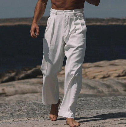 ASHMORE LANE | Theo Wide-Leg Linen Trousers
