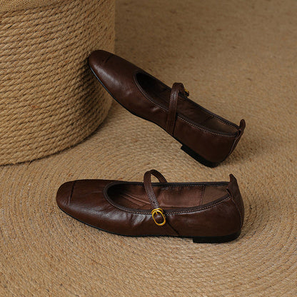 Wani | Leather Flats