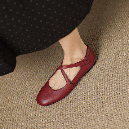 Zeor | Genuine Leather Flats