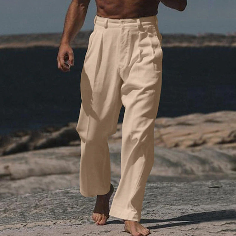ASHMORE LANE | Theo Wide-Leg Linen Trousers