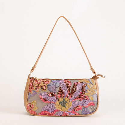 <font dir="auto" style="vertical-align: inherit;"><font dir="auto" style="vertical-align: inherit;">Sequined Embroidered Flower Shoulder Bag, New Cross-Border Style, Embroidered Floral Accessories, Underarm Bag, Crossbody Bag, Spring/Summer Women's Bag</f