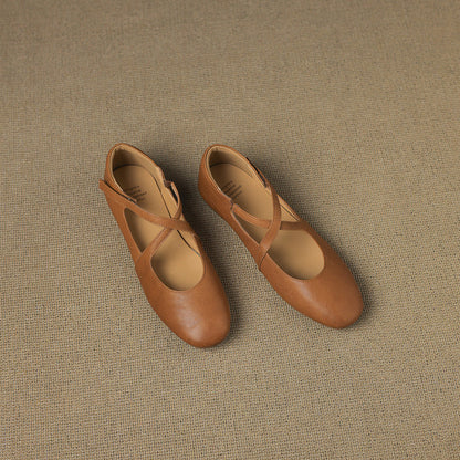 Zeor | Genuine Leather Flats