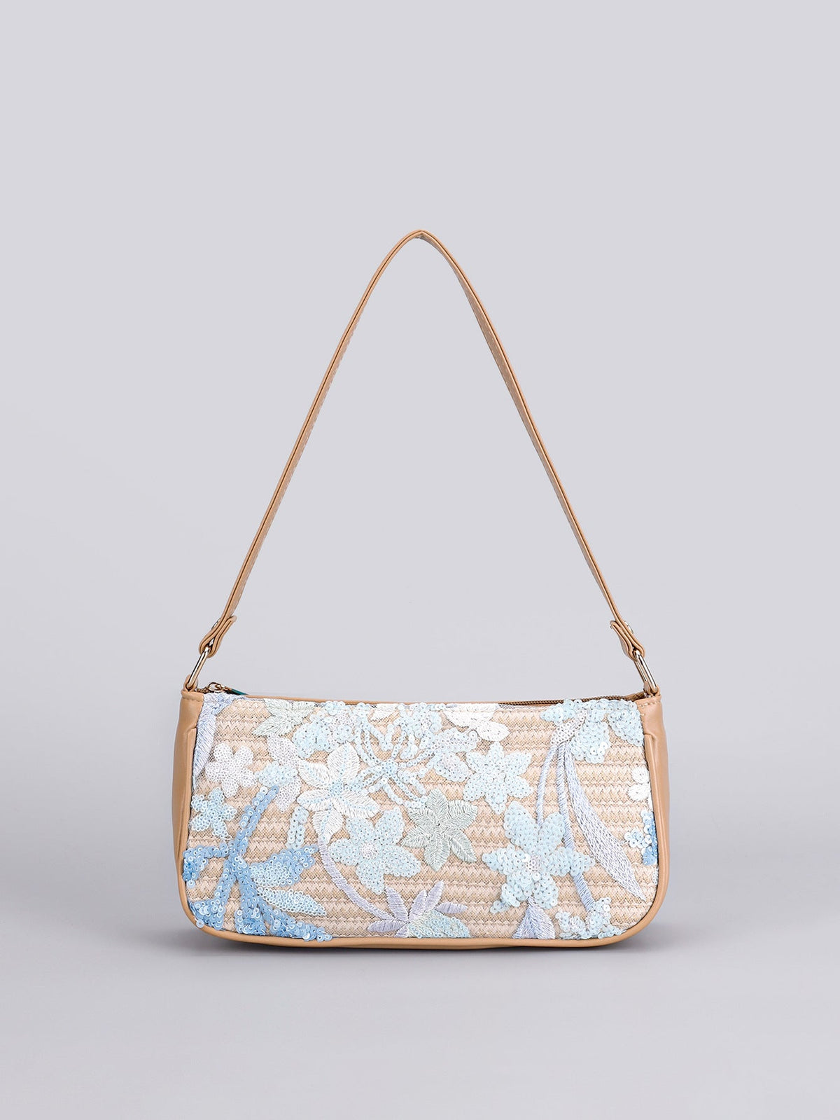 <font dir="auto" style="vertical-align: inherit;"><font dir="auto" style="vertical-align: inherit;">Sequined Embroidered Flower Shoulder Bag, New Cross-Border Style, Embroidered Floral Accessories, Underarm Bag, Crossbody Bag, Spring/Summer Women's Bag</f