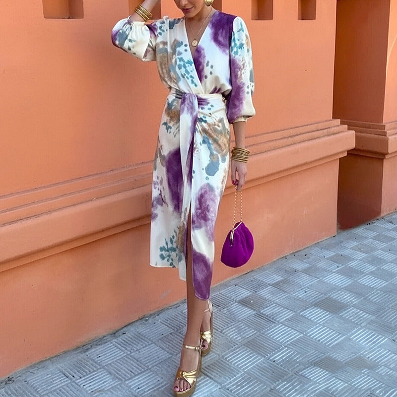 ASHMORE LANE | Refined Print Midi Dress