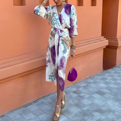 ASHMORE LANE | Refined Print Midi Dress
