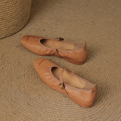 Wani | Leather Flats