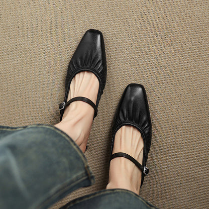 Vanya | Ruched Mary Jane Mule