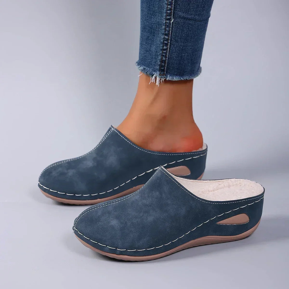 Ophélie Cushioned Mule Slippers