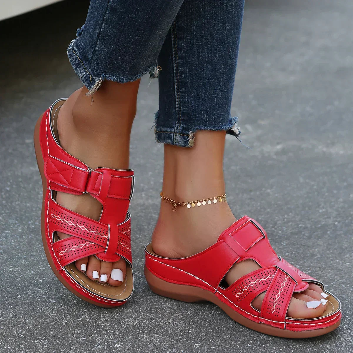 ASHMORE LANE | Toby Comfort Step Sandals