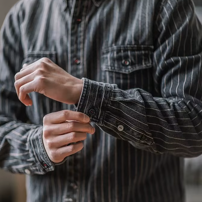 ASHMORE LANE | Long-Sleeve Striped Shirt