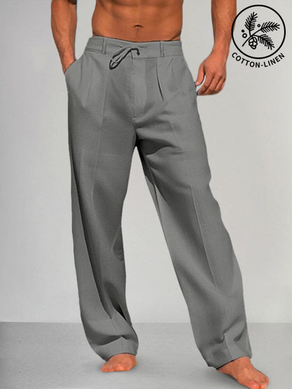 Marco | Pantalon Coton-Lin à Pinces
