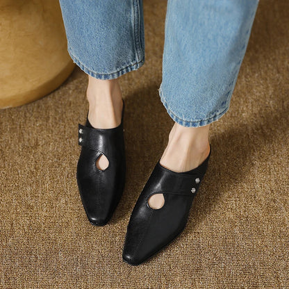 Olga | Genuine Leather Mules