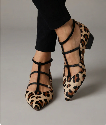 Allegra | Leopard-Strap Heels