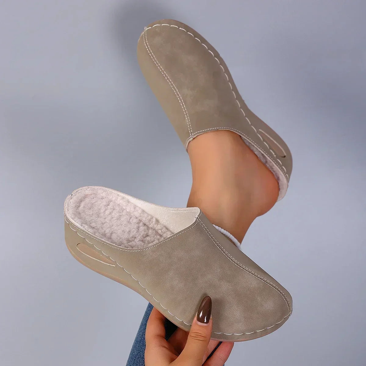 Ophélie Cushioned Mule Slippers