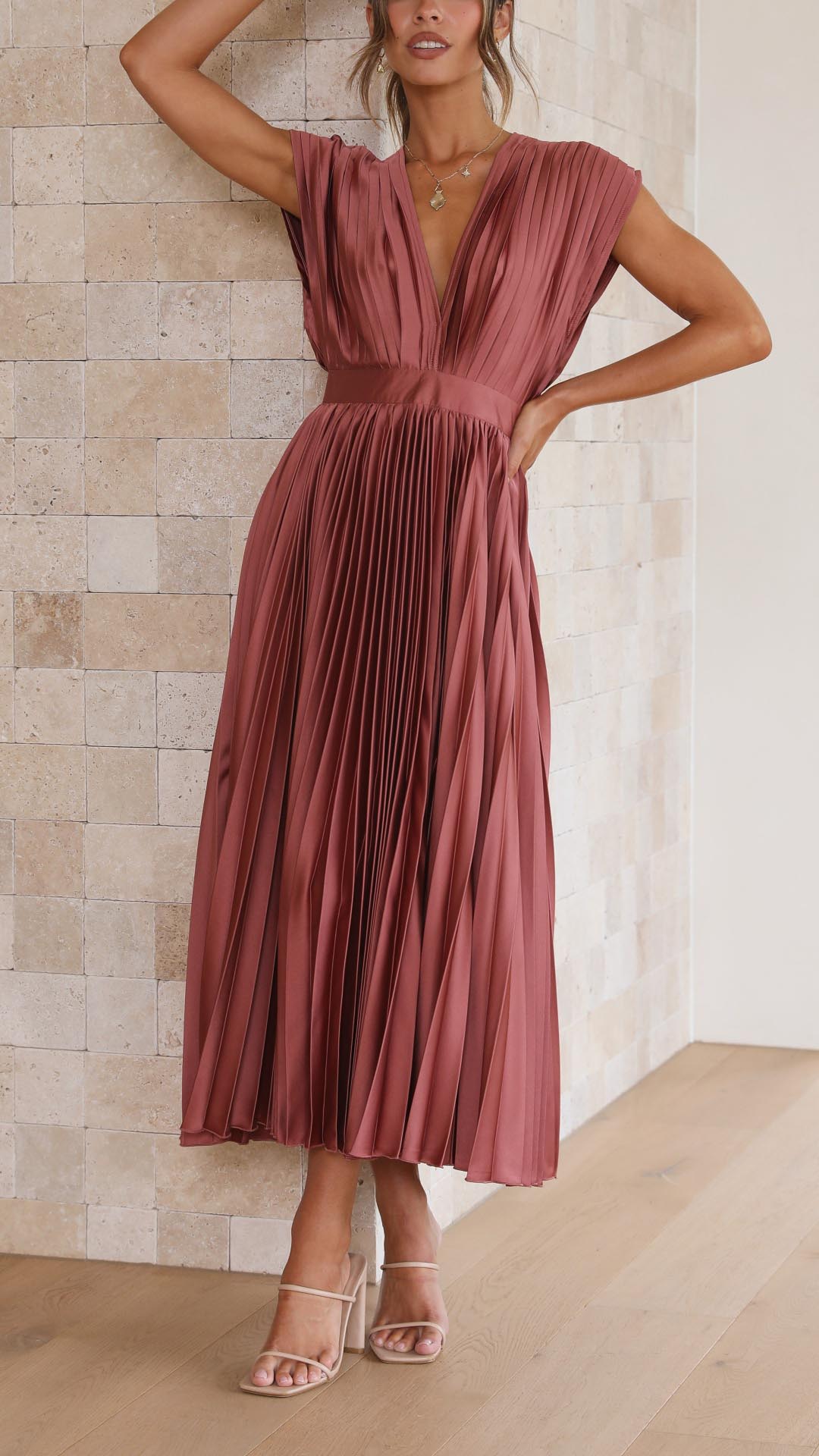 ASHMORE LANE | Pleated Dress