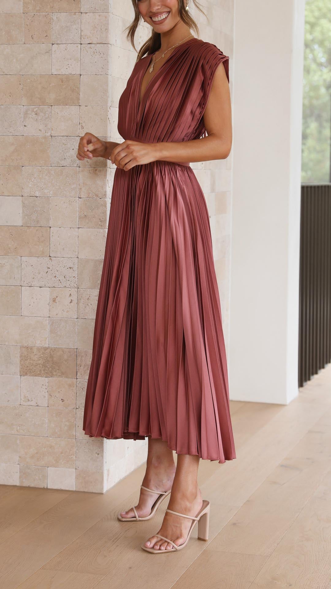 ASHMORE LANE | Pleated Dress