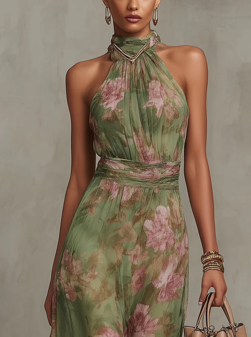 ASHMORE LANE | Élise Long Floral Dress