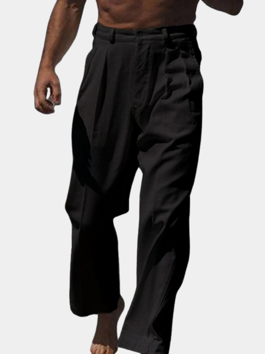 ASHMORE LANE | Theo Wide-Leg Linen Trousers