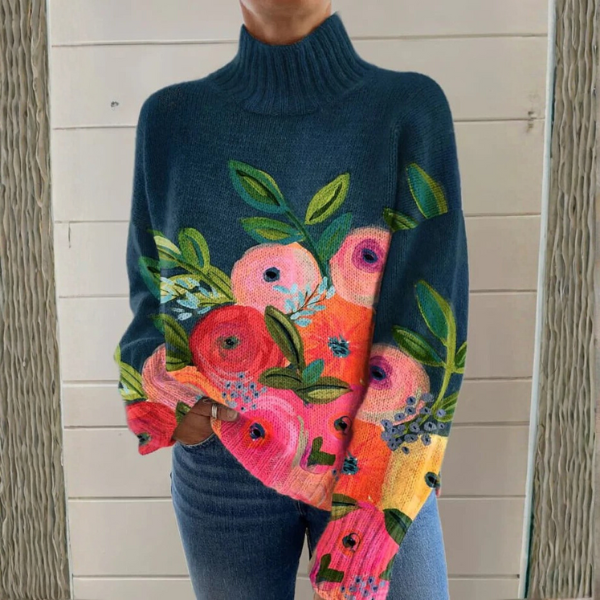 Ashmore turtleneck in the Floral print