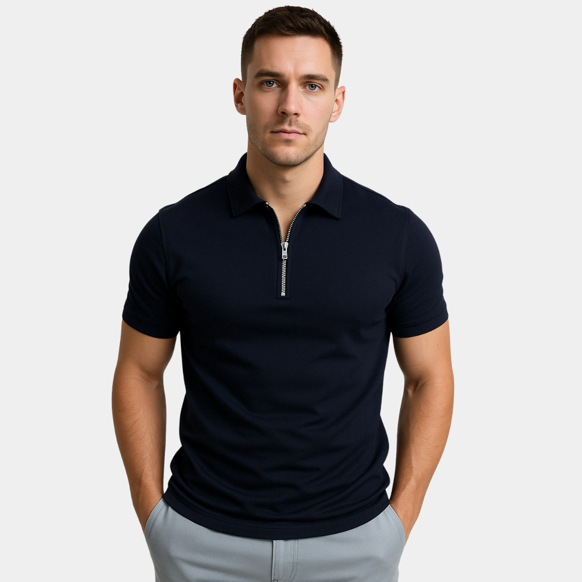 ASHMORE LANE | Florian Half-Zip Polo