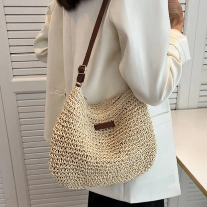 ASHMORE LANE | Camille Woven Round-Handle Bag