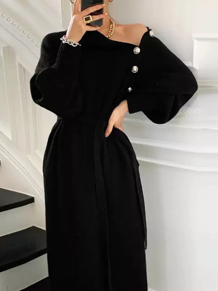 Katerina | Roll Neck Knit Dress