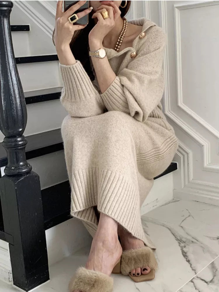 Katerina | Roll Neck Knit Dress