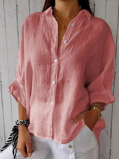 ASHMORE LANE | Cheryl Elegant Linen Blouse
