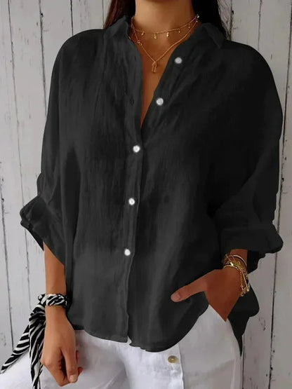 ASHMORE LANE | Cheryl Elegant Linen Blouse