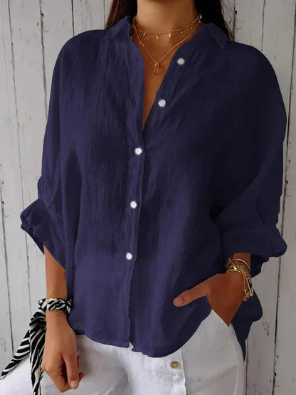 ASHMORE LANE | Cheryl Elegant Linen Blouse