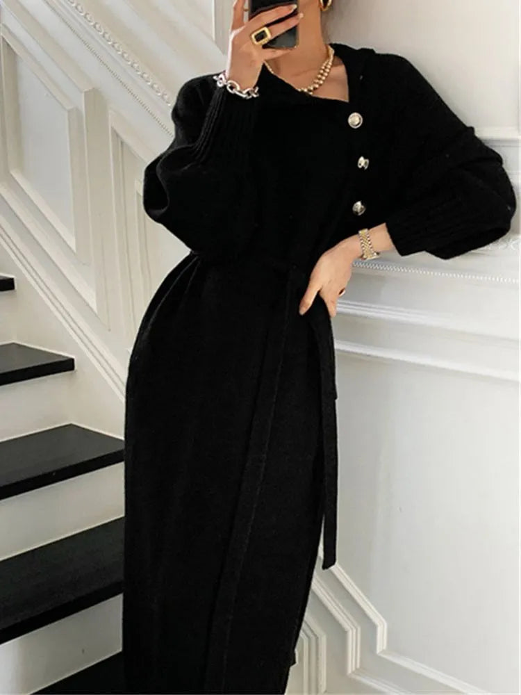 Katerina | Roll Neck Knit Dress