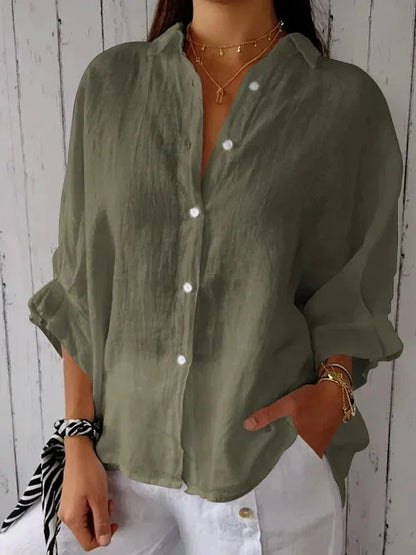 ASHMORE LANE | Cheryl Elegant Linen Blouse