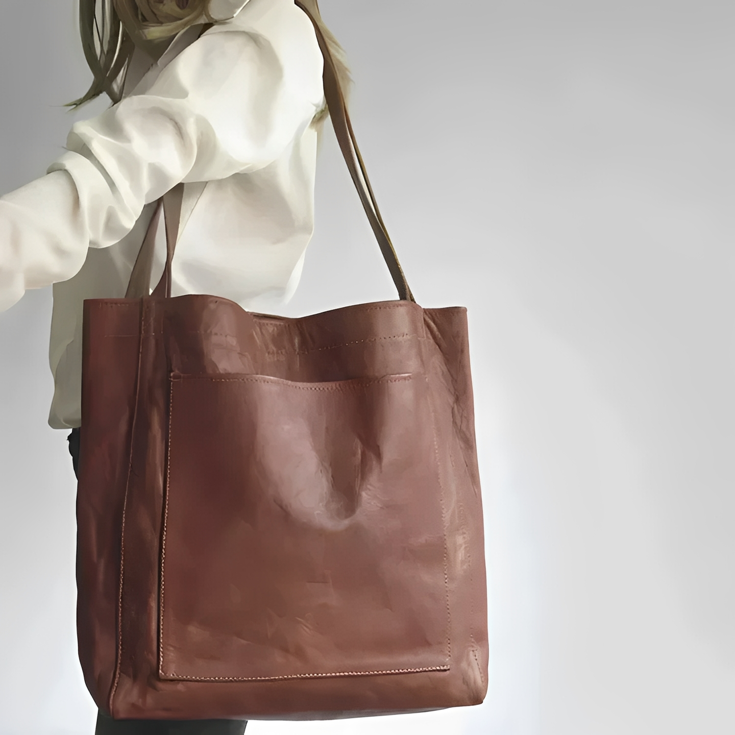 ASHMORE LANE | Toni Suede-Lined Leather Bag