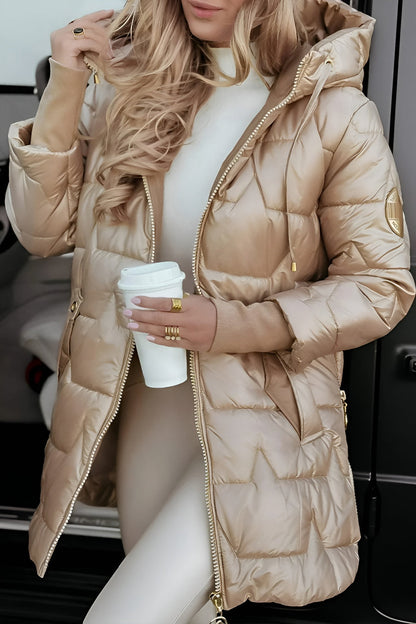 Mageina - Elegante Cappotto Invernale Con Cappuccio e Imbottitura