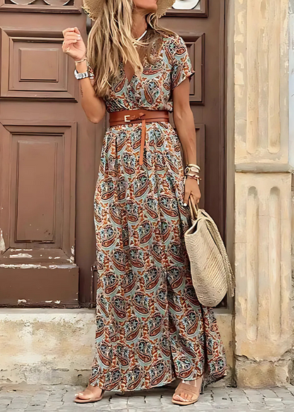 ASHMORE LANE | Bohemian Gathered-Waist Dress