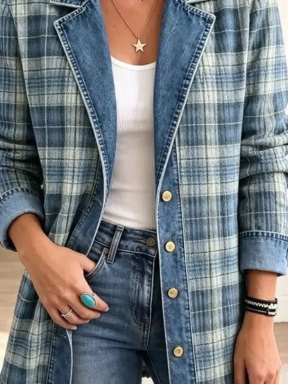 Sofia | Retro Pattern Art Casual Denim Stylish Jacket