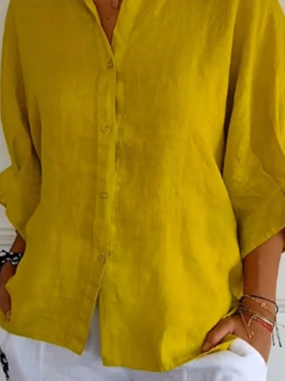 ASHMORE LANE | Cheryl Elegant Linen Blouse