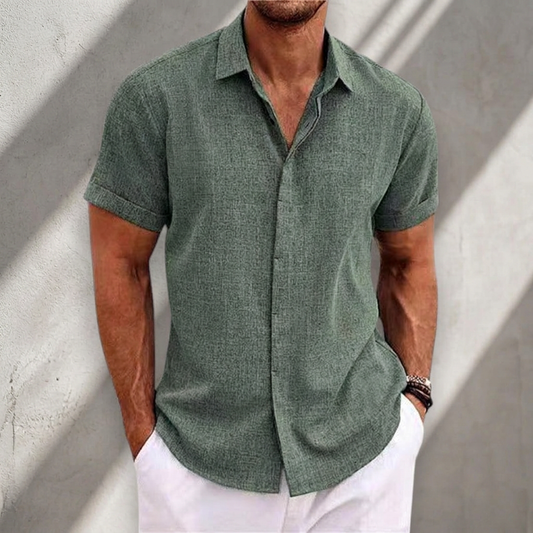 Max | Chemise Lin Manches Courtes